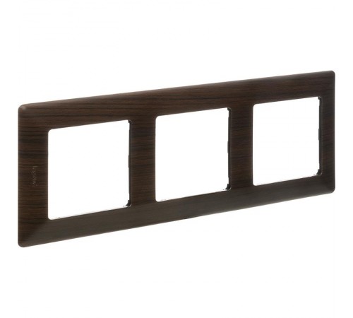 Valena LIFE Темное дерево Рамка 3-ая  754173  Legrand
