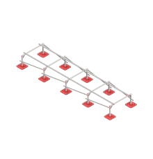Опорная конструкция для установки оборудования TECHNORAPTOR FOOT 1200х5000 тип 2 HD  KM-TR-F-SSEI-1200-5000-2 HD  КМ - профиль