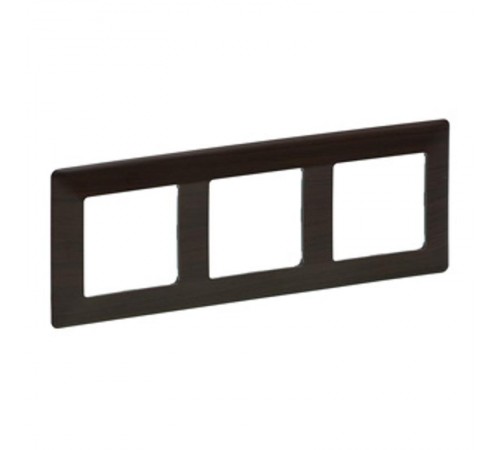 Valena LIFE Темное дерево Рамка 3-ая  754173  Legrand