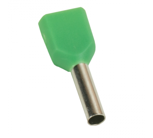 Наконечник штыревой втулочный под два провода OptiKit T-Shv2-PVC- 1,0-8(100шт)  278045  КЭАЗ