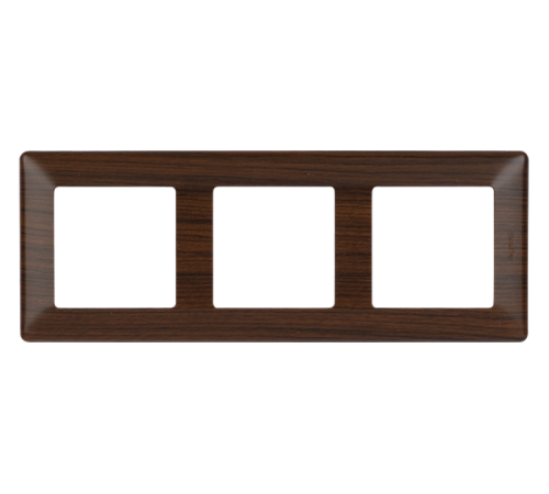 Valena LIFE Темное дерево Рамка 3-ая  754173  Legrand