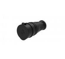 Розетка 2К+З кабельная каучуковая 16А/250В IP44 Чёрная MultiSet  MST4002BK  SE