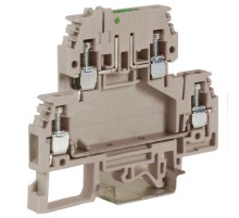 DSS4/GR, зажим с 2 уровнями, верхний разъединяемый 4 кв.мм серый  ZDS400GR  DKC