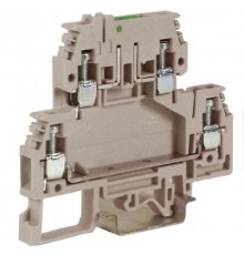 DSS4/GR, зажим с 2 уровнями, верхний разъединяемый 4 кв.мм серый  ZDS400GR  DKC