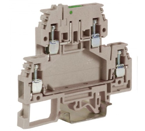 DSS4/GR, зажим с 2 уровнями, верхний разъединяемый 4 кв.мм серый  ZDS400GR  DKC