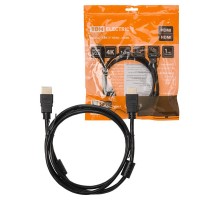 Кабель "АВК 3" HDMI - HDMI, v2.0, позолоченные контакты, с ферритами, 1,5 метра,  SQ4040-0003  TDM