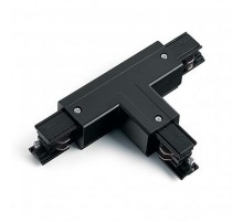 Коннектор для трехфазного шинопровода PRO-0436 L1, Т-образный левый (внешний) черный 91312  41085  FERON