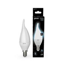 Лампа светодиодная LED 6,5Вт E14 220В 4100К свеча на ветру  104101207  Gauss