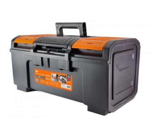 Ящик для инструментов ПРОФИ-16, 39х22х16 см, усилен., замок-автомат, лоток, органайзеры, "Рубин"  SQ1032-0204  TDM