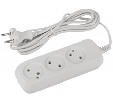Удлинитель электрический ЭРА UDL-6-330 Greenline 3 розетки без заземления 3м ШВВП 2x0.75мм2   Б0065041  ЭРА