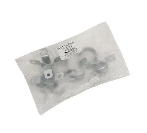 Скоба металлическая двухлапковая СМД d25-26мм (10шт.) PROxima  sm-2-25-26-r  EKF