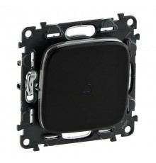 Valena ALLURE DIY Антрацит Переключатель 1-клавишный с подсветкой 10А 250В  752936  Legrand