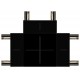 Коннектор  TRM-S5-CT BK Т-образный для тонкого магнитного шинопровода черный  Б0059032  ЭРА