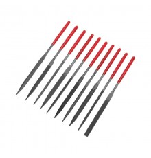 Набор надфилей 160х4мм, обрезиненные рукоятки, 10 шт.  KR-12-4103  Kranz