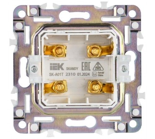 SKANDY Аудиорозетка 4-местная SK-A01T титан  SK-S40-K48  IEK