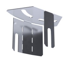 Крышка угла горизонтального изменяемого 0-45 градусов Стандарт INOX (AISI 316) 50  PR16.3635  Промрукав