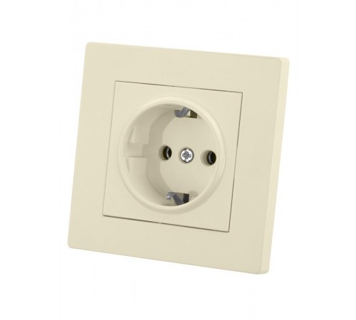 Розетка 2П+З 16А 250В сл. кость "Сенеж"   SQ1816-0132  TDM