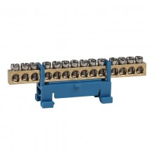 Шина нулевая тип Стойка OptiKit  BB-S-N-DIN-14-6х9 синий  277832  КЭАЗ