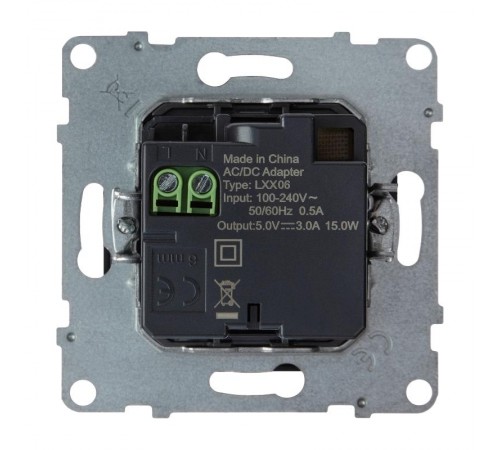 SUNO Зарядное устройство USB 2 выхода Тип С - Тип С Цвет "Антрацит"  721431  Legrand