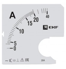 Шкала сменная для A961 20/5А-1,5 EKF PROxima  s-a961-20  EKF