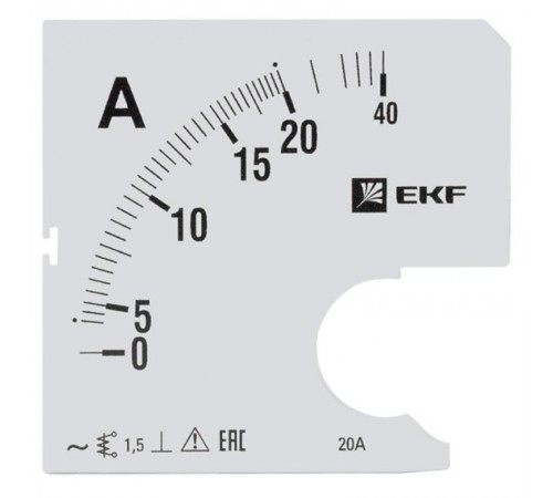 Шкала сменная для A961 20/5А-1,5 EKF PROxima  s-a961-20  EKF