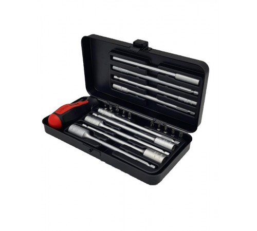 Набор бит SL/PH/Tx/PZ и метрических головок c рукояткой SMART в кейсе, 20 шт  06092036  Felo