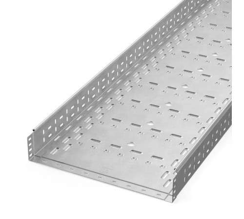 Лоток перфорированный Стандарт INOX (AISI 304) 500х100х3000 (1,0 мм) (3 м/уп)  PR16.2343  Промрукав