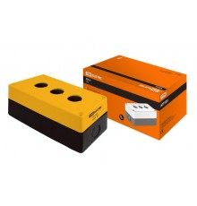 Корпус КП103 для кнопок 3места желтый   SQ0705-0008  TDM