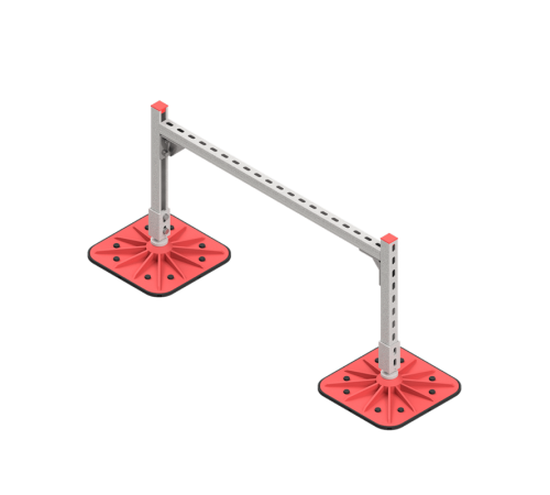 Опорная конструкция для гор. прямоуг. воздуховодов  TECHNORAPTOR FOOT 1000х500 HD  KM-TR-F-SSHRAD-1000-500 HD  КМ - профиль