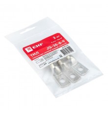 Наконечник силовой медный луженый JG-35-8-9 (ТМЛ) (3шт) PROxima  jg-35-8-9r  EKF