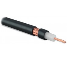 COAX-RG213-500 (500 м) Кабель коаксиальный RG-213, 50 Ом, жила - 13 AWG (7x0.75мм), внешний диаметр 10.2мм, PVC, черный  254847  Hyperline