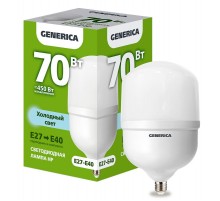 Лампа светодиодная HP 70Вт 230В 6500К E27-E40   LL-HP-70-230-65-E27-E40-G  GENERICA