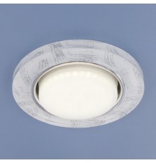 Светильник точечный встраиваемый 1062 GX53 WH/SL белый/серебро  a034000  Elektrostandard
