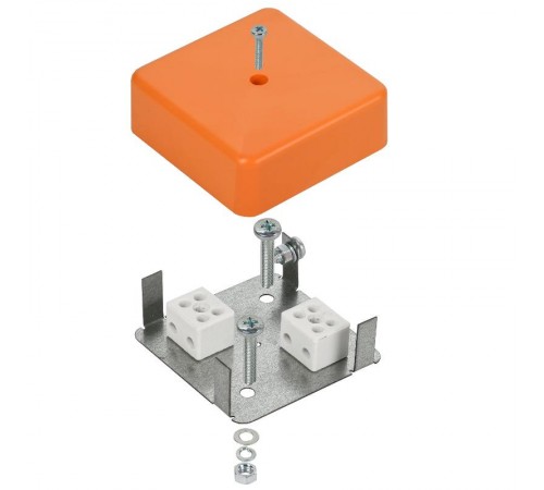 Коробка распределительная огнестойкая ПС 75х75х28мм 4P 4мм2 IP44 IEK  UKF10-75-75-028-4-4-09  IEK