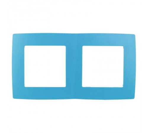 Рамка на 2 поста 12-5002-28  ,  голубой  Б0019402  ЭРА