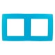 Рамка на 2 поста 12-5002-28  ,  голубой  Б0019402  ЭРА