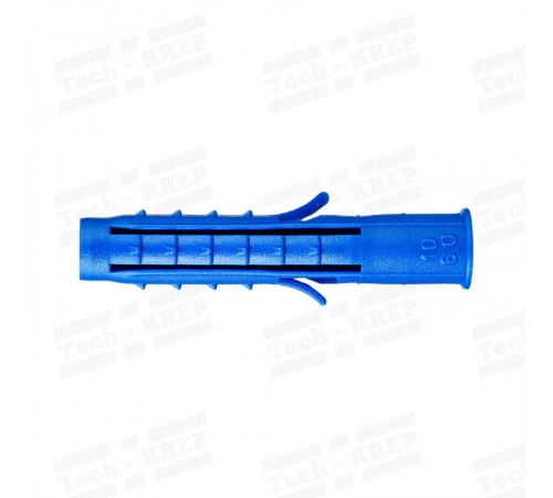 Дюбель распорный Чапай 10х60 шипы+усы (полипропилен) 50 шт - коробка с ок Tech-K ( 0,186 кг)  111466  Tech-KREP