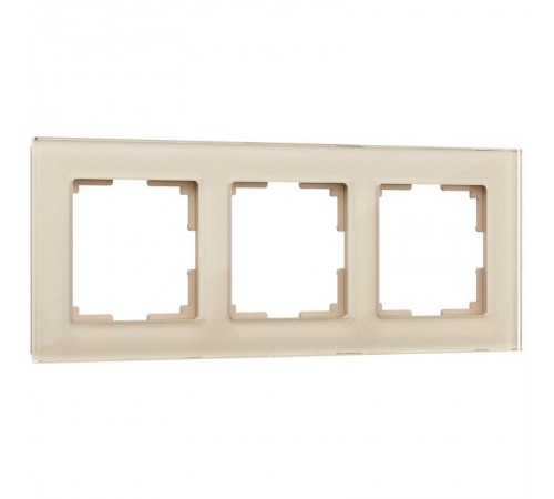 W0031111/Электроустановочные изделия - Рамка на 3 поста (шампань)  a050792  Werkel