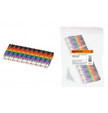 Маркеры наборные - комплект цифр ("0"-"9") 4  мм2 (100 шт.)   SQ0534-0063  TDM