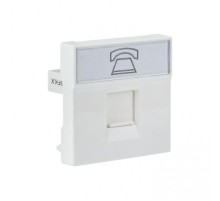 Розетка RJ11 (ширина 2 модуля)  E2MT01-134-10  EKF