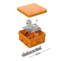 Коробка огнестойкая для о/п 40-0210-FR2.5-4-П Е15-Е120 с термо/предохранителем 80х80х40 IP55  4p, 2.5 мм.кв. 40-0210-FR2.5-4-П  Промрукав