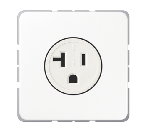 Штепсельная розетка SCHUKO 16А 250V~ с углом наклона 20°; белая  CD521-20WW  Jung