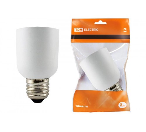 Переходник Е27-Е40 белый  SQ0335-1004  TDM