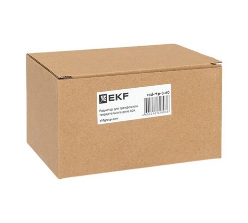 Радиатор для трехфазного твердотельного реле 60А  rad-rtp-3-60  EKF