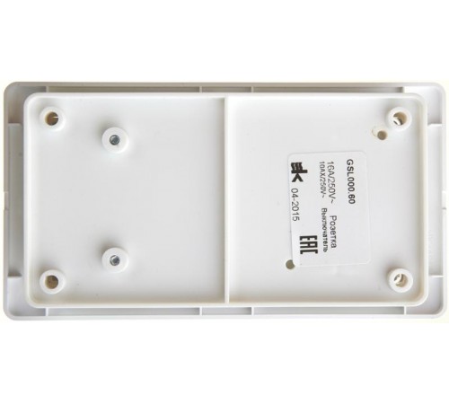 Glossa Белый Блок: Розетка и 1-кл. Выключатель  GSL000160  SE