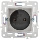 SKANDY Розетка без з/к/ш 10А SK-R02N никель  SK-R10-10-K50  IEK