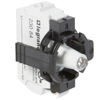 Комплектующий блок для диффузоров - Osmoz - для комплектации - с подсветкой - пружин. клеммы - 230 В~ - жёлтый - 1 пост  023134  Legrand