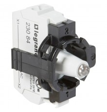 Комплектующий блок для диффузоров - Osmoz - для комплектации - с подсветкой - пружин. клеммы - 230 В~ - жёлтый - 1 пост  023134  Legrand