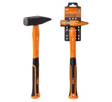 Молоток слесарный, 500 гр, кованый, с усилен. прорезиненной фиберглассовой рукояткой "Алмаз"  SQ1036-0113  TDM