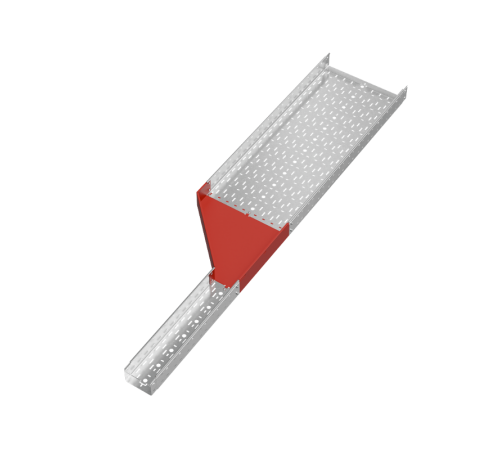 Переходник левый 100х150-500 мм "ПЛЮС" INOX304  PDplus100-150-500-L INOX304  КМ - профиль